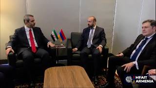 Հայաստանի ԱԳՄԱ նախարարի և Սիրիայի ԱԳ և արտագաղթյալների հարցերով նախարարի հանդիպումը 23/09/2026