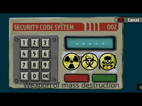 The Walking zombie 2 | password for weapon of mass destruction | security code system 002