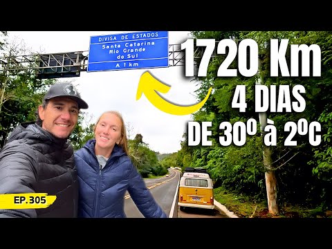 Foi ASSIM QUE CHEGAMOS no Rio Grande do Sul com a Kombi Motorhome! | Ep.305