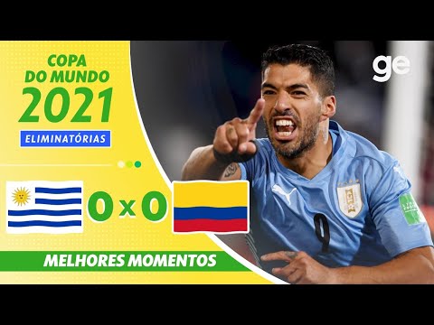 Gols e lances de Uruguai x Colômbia
