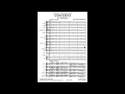 Zoltán Kodály - Concerto for Orchestra (Audio + Full Score)