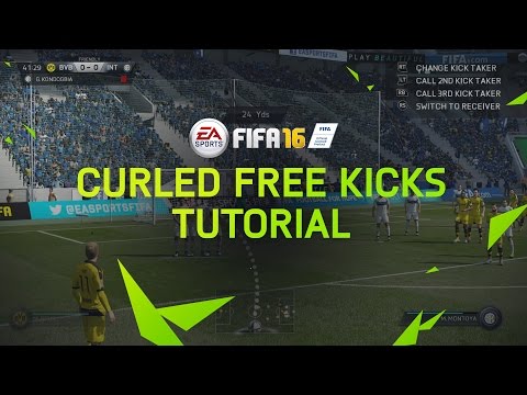 FIFA 16 Tutorial - How To Score Curled Free Kicks