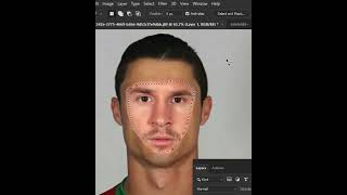 swap faces Ronaldo body Messi Face #shorts #photoshop #messi #ronaldo