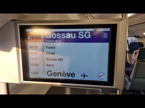 Seltene SBB Ansage Begr. IC1 ab Gossau SG