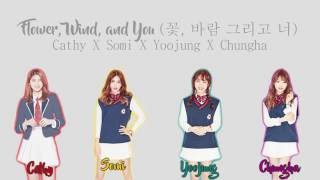 꽃, 바람 그리고 너 (Flower, Wind, and You) - Cathy, Somi, YooJung, Chungha [HAN/ROM/ENG COLOR CODED LYRICS]