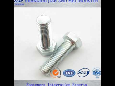 Hex head stainless hex bolt a2 70