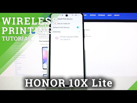 How to Connect Printer to HONOR 10X Lite – Wireless Printing