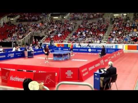 Zhang Jike vs. Ma Long / Rückhand zum Matchball