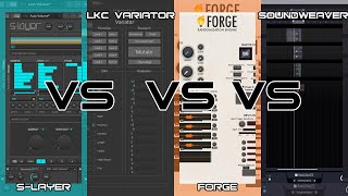 Video thumbnail for S-Layer vs LKC Variator vs Soundweaver vs Forge | Sound Design Randomization Tools by David Dumais Audio