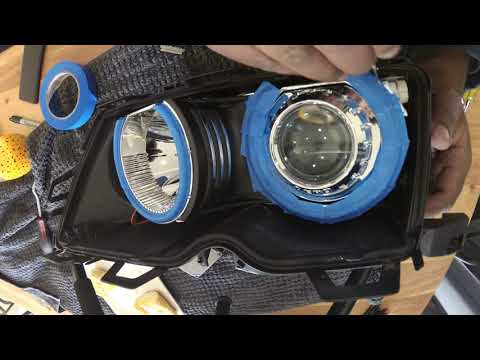 BMW E46 330 DEPO HEADLIGHT UPGRADE (ANGEL EYES)