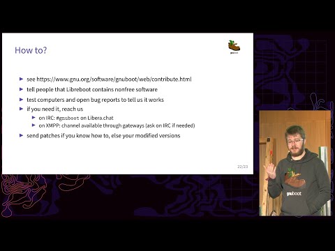 38C3 deu - A fully free BIOS with GNU Boot