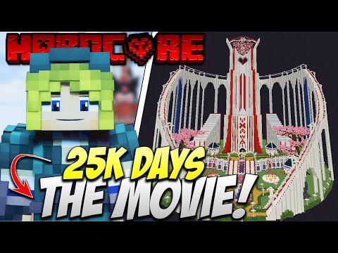 I Survived 25,000 days in Hardcore Minecraft | Full Movie | World tour | 7,000 hours