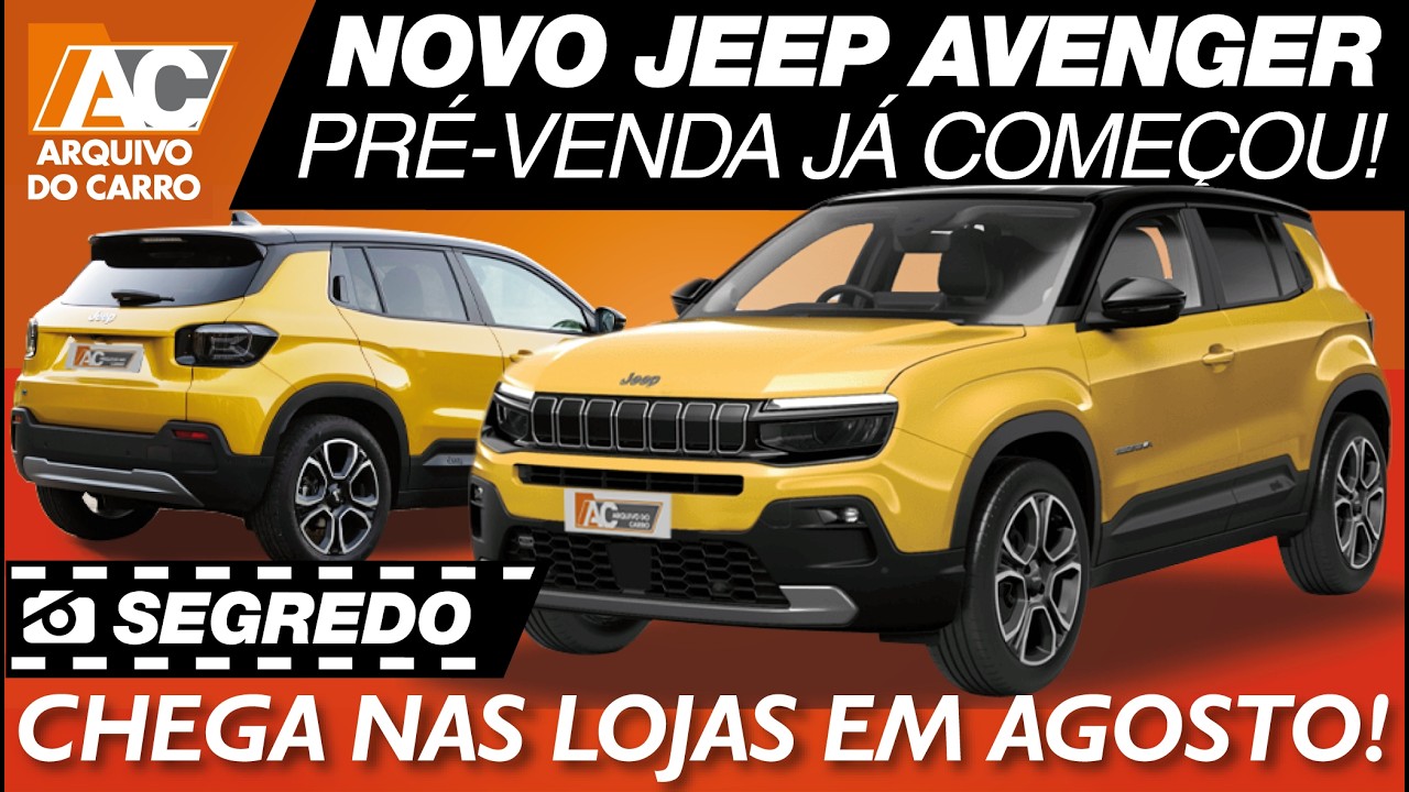 SEGREDO: NOVO JEEP AVENGER JÁ ESTÁ EM PRÉ-VENDA! SUV BARATO COM PREÇO DE VW TERA!