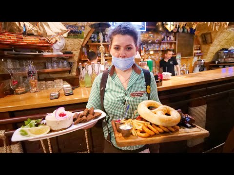 Ukrainian BAR FOOD at 137-Year-Old Tavern in Odessa, Ukraine