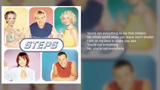 Steps: 14. You&#39;re Everything That Matters To Me (Lyrics)