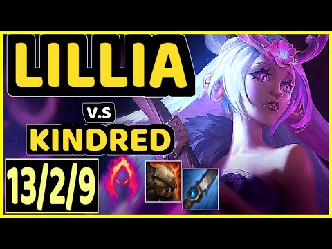 JUHAN (LILLIA) vs KINDRED - 13/2/9 KDA JUNGLE GAMEPLAY - KR Ranked GRANDMASTER