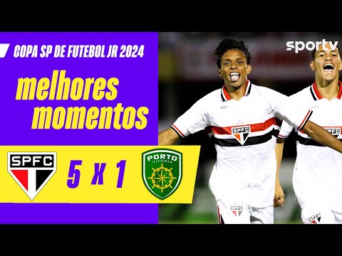 Gols e lances de São Paulo x Porto Vitória
