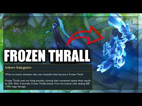New Lissandra Passive Exploding Frozen Thrall - All Lissandra Skins (League of Legends)