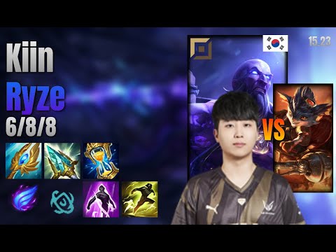 Kiin Top Ryze vs Rumble lol KR solo rank Full Game 15.23 | 기인 라이즈 vs 럼블