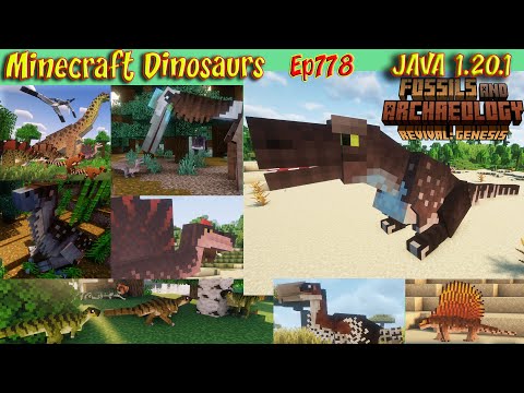 Fossils and Archeology Revival Mod JAVA 1.20.1 Minecraft Dinosaurs Ep778