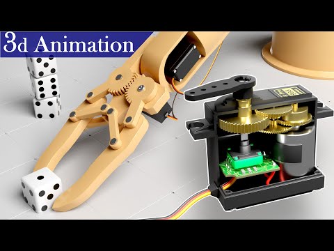 How a DC servo motor works ? | detailed 3d Animation....