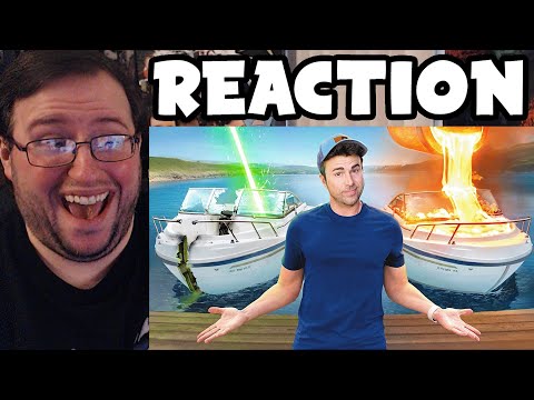 Gor's "Lava vs Lasers - Which Is More Destructive? by Mark Rober" REACTION