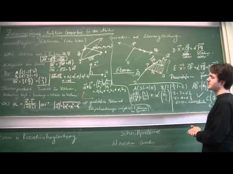 IQ-Tube - Zusammenfassung: Analytische Geometrie für Abitur