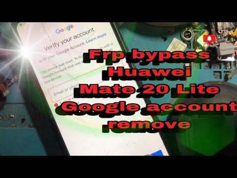 Frp bypass Huawei Mate 20 Lite Remove google account