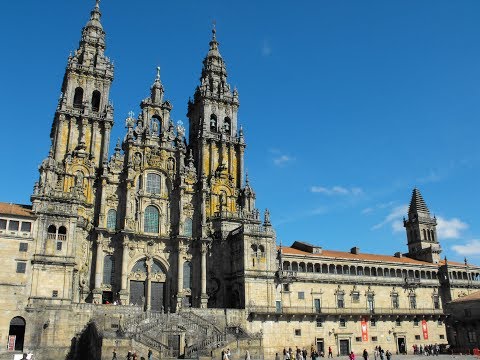 Jakobsweg live in Spanien - Die letzten 1000 Meter zur und in die Kathedrale von Santiago