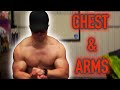 CHEST & ARMS WORKOUT AT HOME | 18 YEAR OLD BODYBUILDER