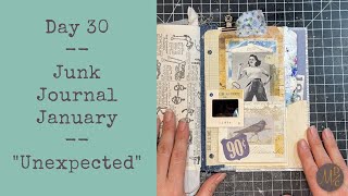 #JunkJournalJanuary Day 30 Unexpected | Junk Journal with me