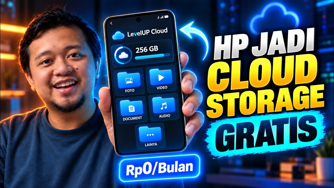AMAZING! Cara Mengubah HP Android Jadi CLOUD STORAGE GRATIS