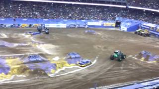 Grave Digger and Son Uva Digger in finals Houston.