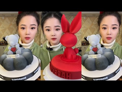 CHINESE MUKBANG SWEET FOOD (CAKE)@Xiao Yu Mukbang @Bingxin666 Mukbang EATING SHOW