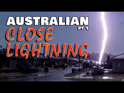 Close Australian Lightning Strikes Pt1 - Extreme Weather Series - Severe Weather Australia