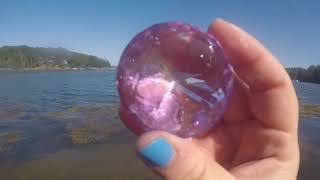 REAL GIANT PURPLE GEMSTONE  FOUND IN THE HARBOR ON FUN HOUSE TV