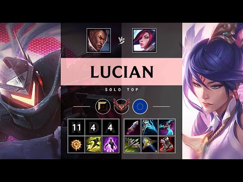 Lucian Top vs Fiora - EUW Grandmaster Patch 25.13