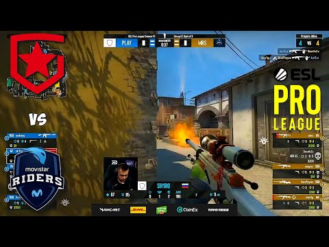 GAMBIT/PLAYERS vs MOVISTAR RIDERS. ESL PRO LEAGUE SEASON 15. GROUP C. ЛУЧШИЕ МОМЕНТЫ КС ГО
