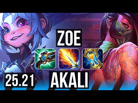 ZOE vs AKALI (MID) | 4k comeback | KR Master | 25.21