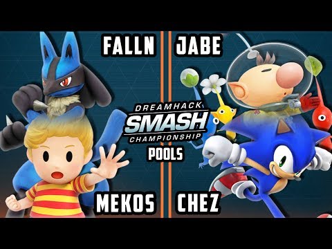 DHATL 17 Smash 4 - Falln & Mekos Vs. Chez & Jabe Doubles Pools Winners Semis - Smash Wii U