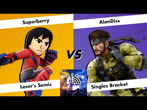 The Wifi Series #93 - Loser's Semis - Superberry (Mii Brawler) vs AlanDiss (Snake)