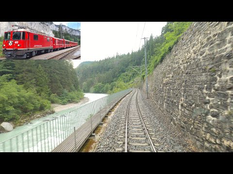★ 4K 🇨🇭Cab Ride Landquart - Chur - Disentis, Switzerland [07.2020]
