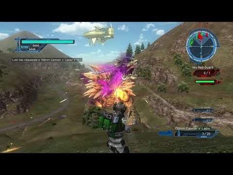 EDF Earth Defense Force 5 M 61 Destroying Large Flying Saucers - Air Raider Inferno