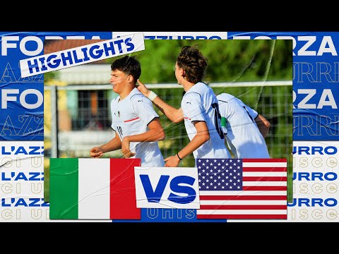 Highlights: Italia-USA 2-1 - Under 15 (29 aprile 2022)
