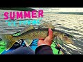 Video Thumbnail for Walleye, Perch and Carp "Ice Fishing" Intex K1 Challenger Kayak On Pasqua lake, June 2020.