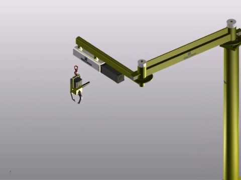 Ergoman Manipuladores - Braço biarticulado com balancim e garra
