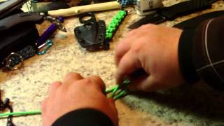 How To Tie A SEBENZA LIKE Knot (my interpertation lol)