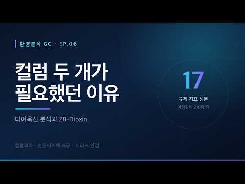 컬럼 두 개가 필요했던 이유 — 다이옥신 분석과 ZB-Dioxin