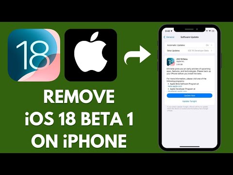 How to remove "iOS 18 beta 1" in iPhone