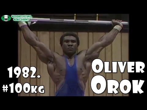 Oliver Orok (NGR, 100KG) | The most muscular weightlifter of all time | Commonwealth Games 1982